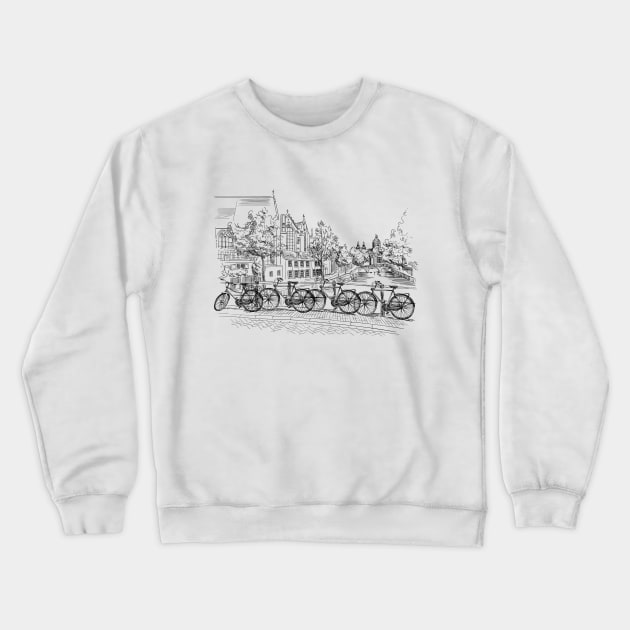 Amsterdam Crewneck Sweatshirt by TeesAndTheCities